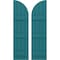 Ekena Millwork Americraft 4-Board (3 Batten) Wood Joined Board-n-Batten Shutters w/ Arch Top, ARW401BQ414X77ANH, PR ARW401BQ414X77ANH - alternate 1